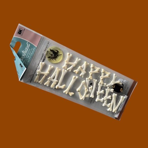 Halloween Stickers: Jolee's 2012 Haunted House, Happy Halloween, Orange Alphabet - Picture 5 of 8